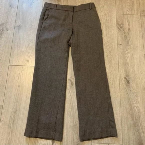 J. Crew Wool Blend Favourite fit winter Pants, Size 6 fully lined in brown - Picture 10 of 10